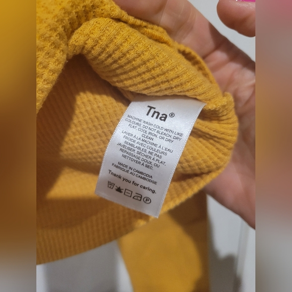 TNA cropped waffle long sleeve - Picture 4 of 5